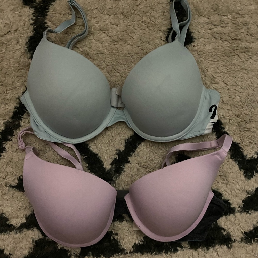 Pink Victoria Secret Push Up bras
